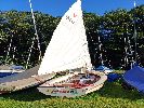 Wayfarer - a good example of these tried & true spacious boats with trailer / trolly & full rig inc. spinnaker, pole & storm jib.