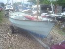 Fisker - Drascombe Dabber Family Dayboat With An Outboard And A Road Trailer.